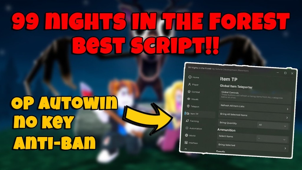 99 Nights in the Forest Best Script - OP Autowin No Key Anti-Ban